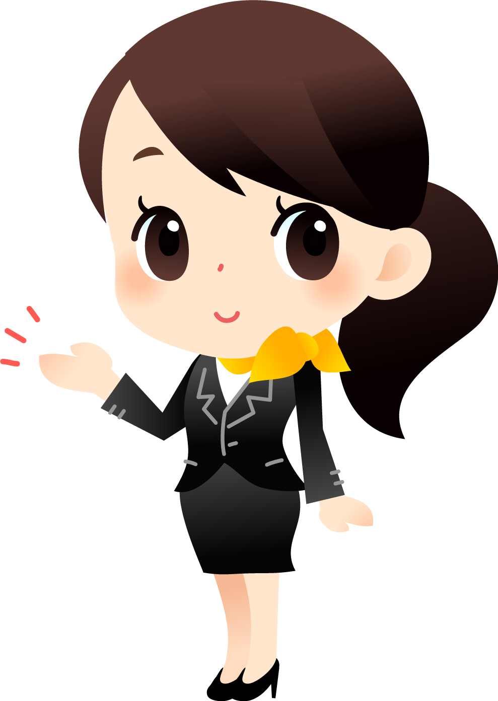 だれでもモバイルプランをオススメする女性店員さんの画像